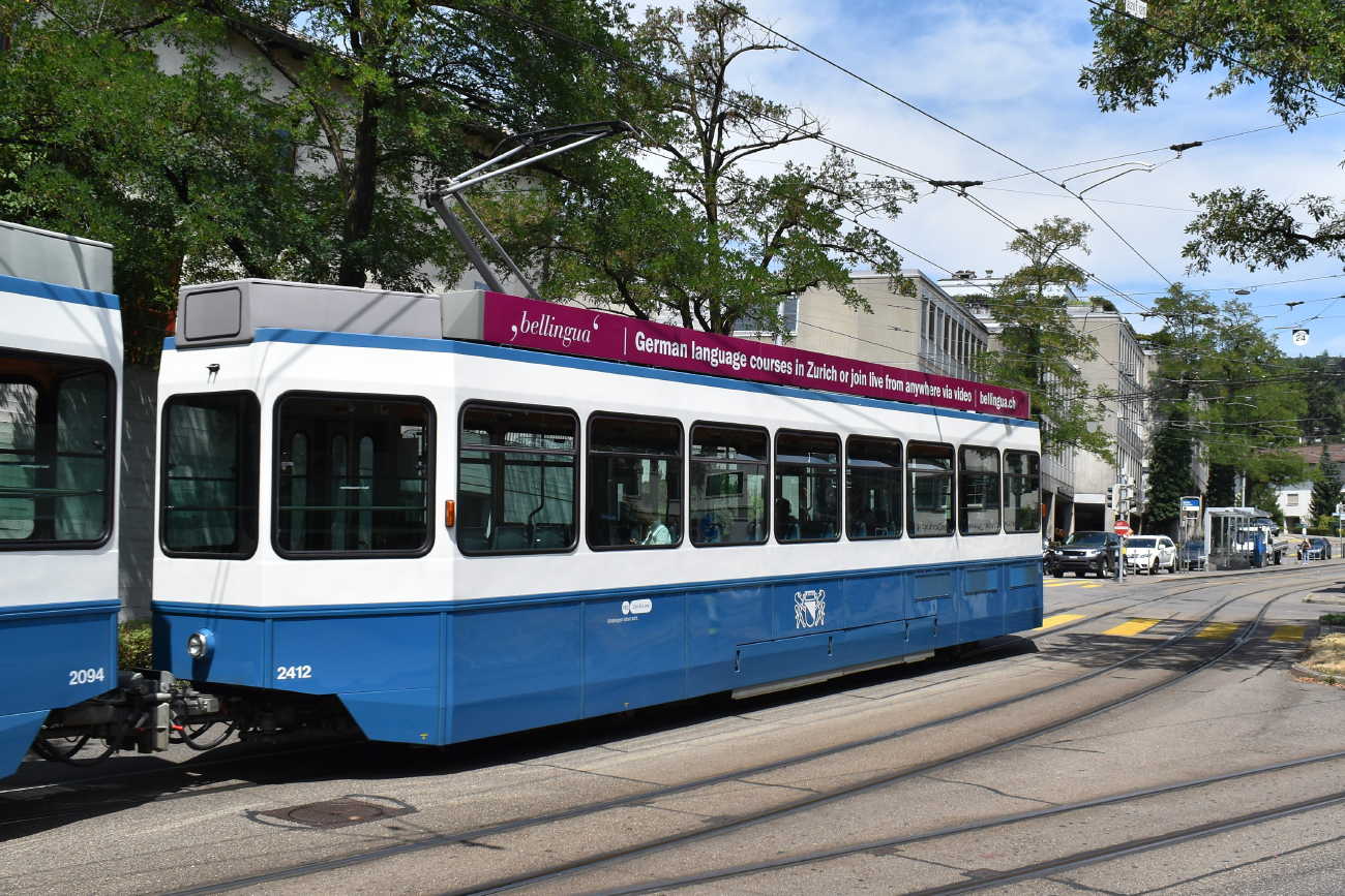 Цюрих, SWP/SIG/BBC Be 2/4 "Tram 2000 Pony" № 2412