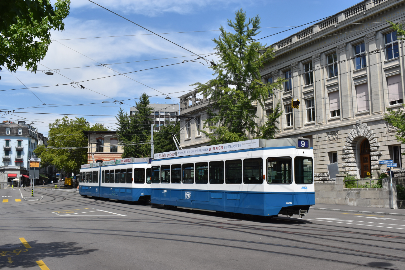 Цюрих, SWP/SIG/ABB Be 2/4 "Tram 2000 Pony" № 2433