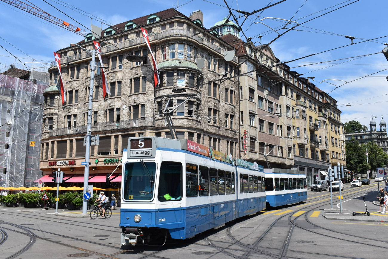 Цюрих, SWP/SIG/BBC Be 4/6 "Tram 2000" № 2064