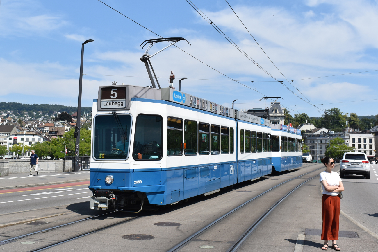 Цюрих, SWP/SIG/BBC Be 4/6 "Tram 2000" № 2089