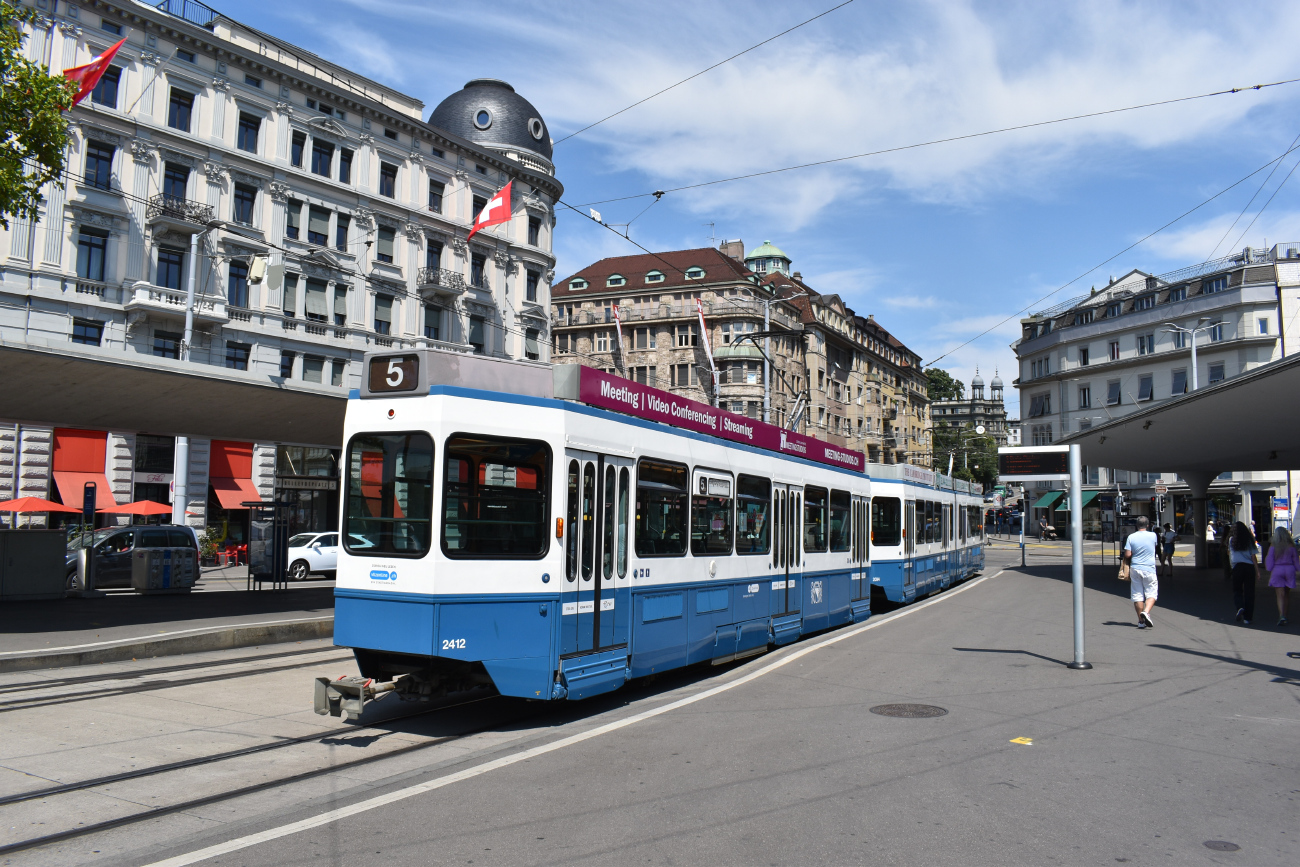 Цюрих, SWP/SIG/BBC Be 2/4 "Tram 2000 Pony" № 2412