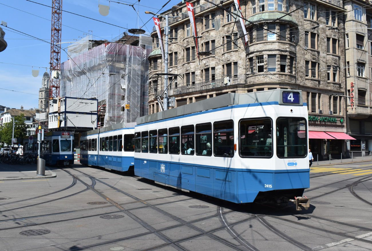 Цюрих, SWP/SIG/BBC Be 2/4 "Tram 2000 Pony" № 2415