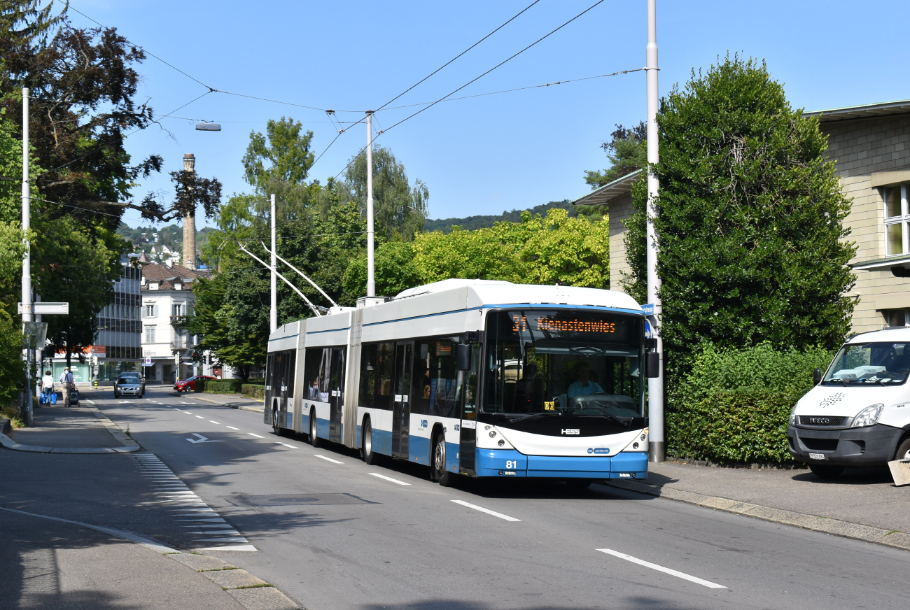 Цюрих, Hess lighTram (BGGT-N2C) № 81 Цюрих, Hess lighTram (BGGT-N2C) № 81