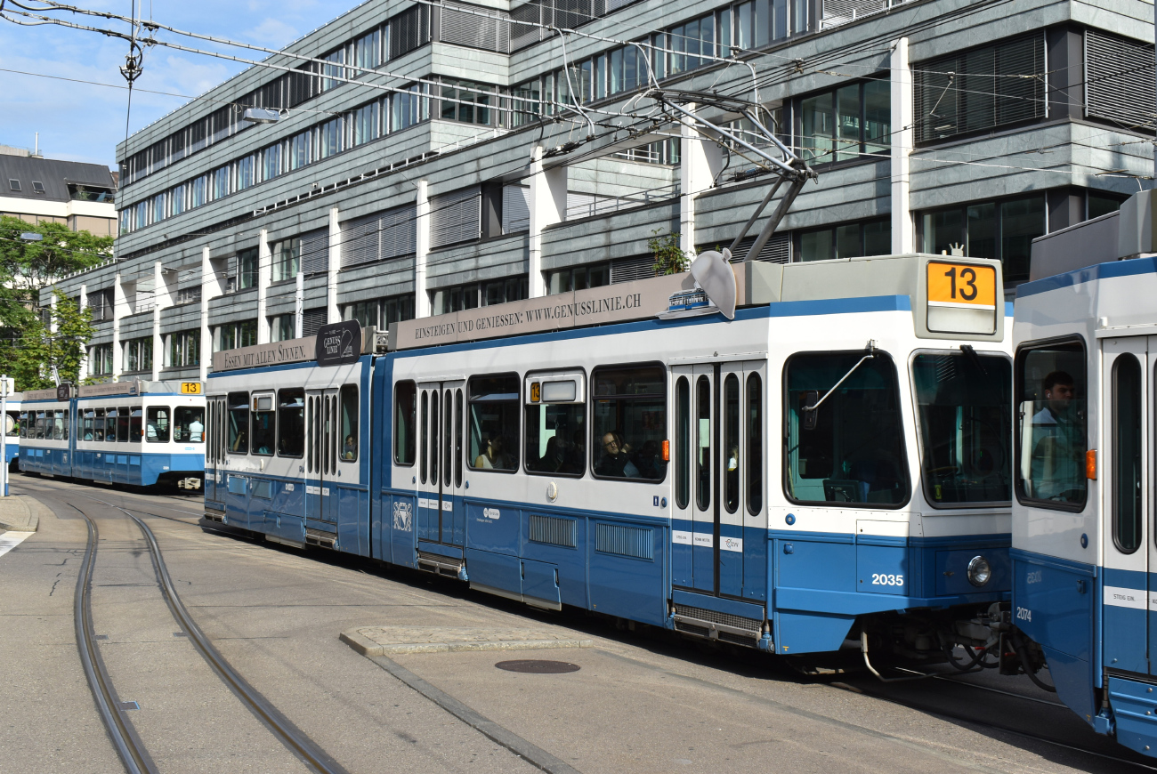 Цюрих, SWS/SWP/BBC Be 4/6 "Tram 2000" № 2035