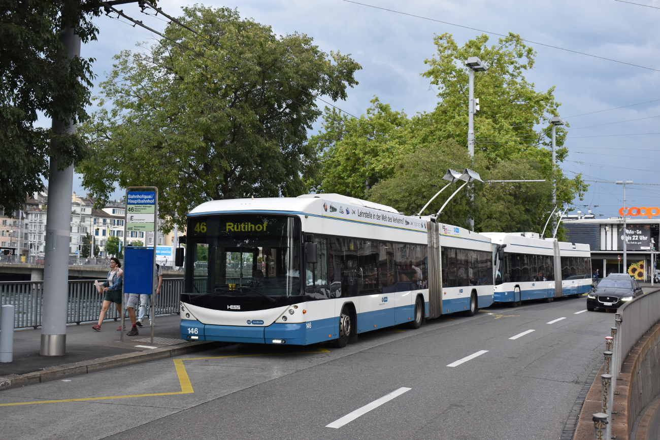 Цюрих, Hess SwissTrolley 3 (BGT-N2C) № 146