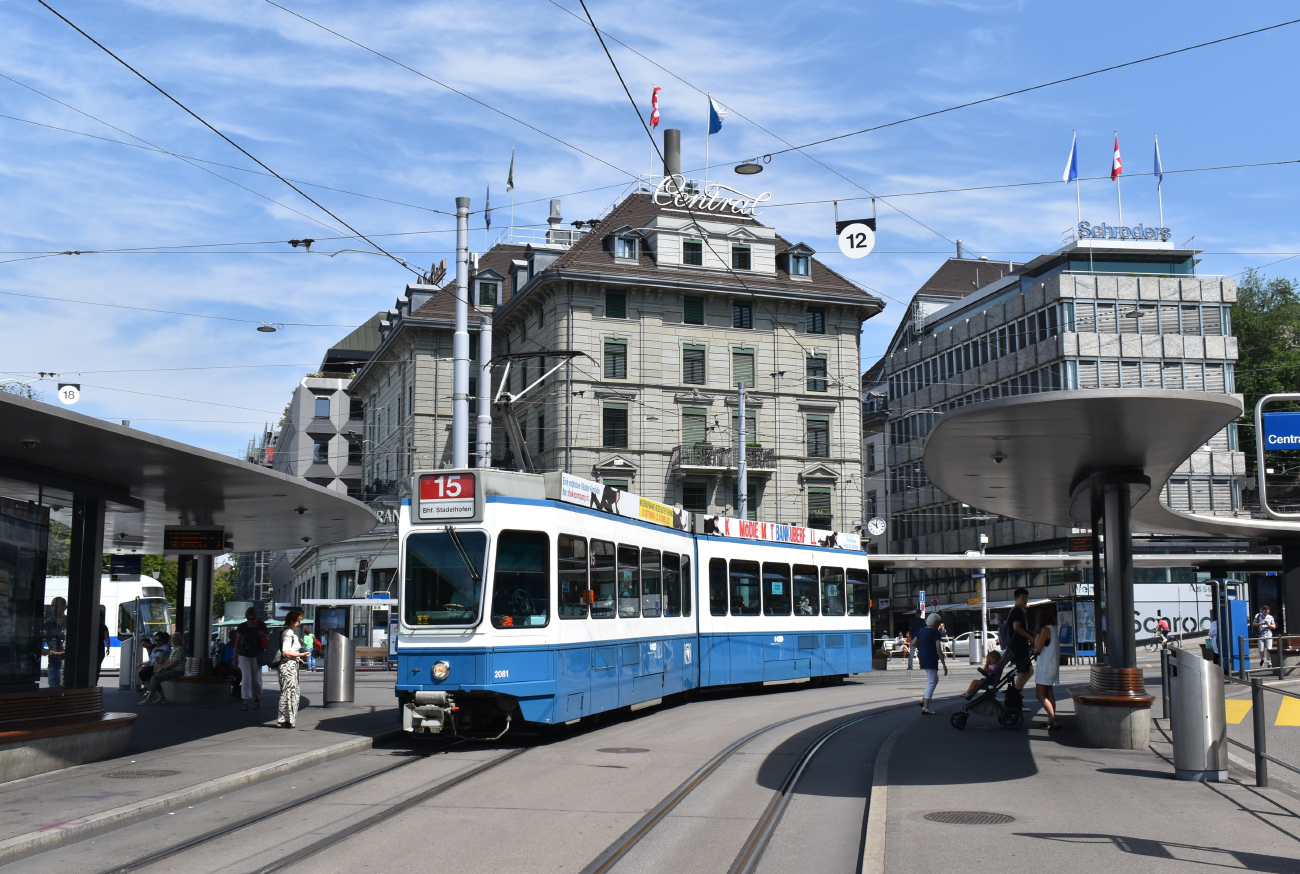 Цюрих, SWP/SIG/BBC Be 4/6 "Tram 2000" № 2081