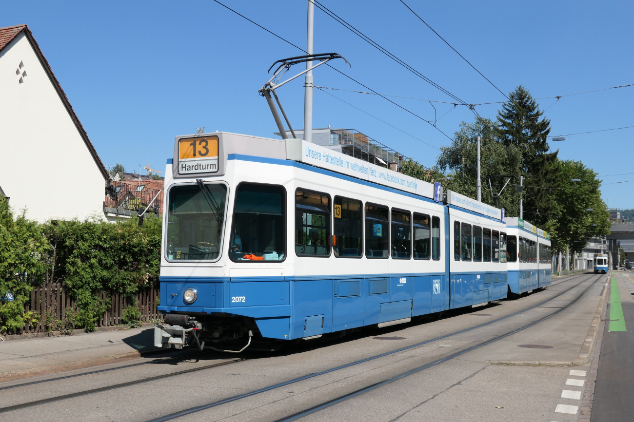 Цюрих, SWP/SIG/BBC Be 4/6 "Tram 2000" № 2072