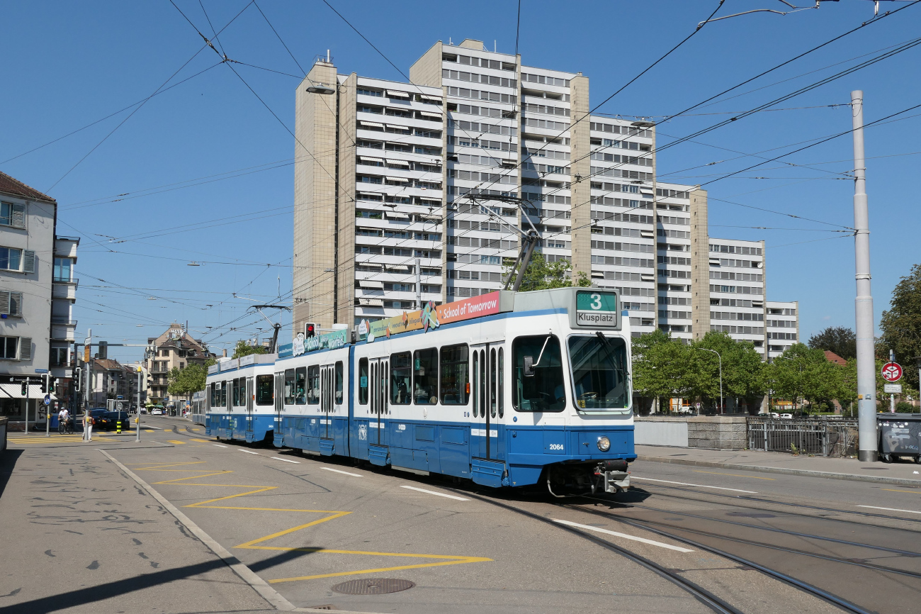 Цюрих, SWP/SIG/BBC Be 4/6 "Tram 2000" № 2064