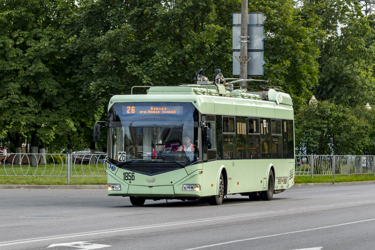 Homiel, BKM 32100D Br. 1856; Homiel — Traffic on sections using autonomous running