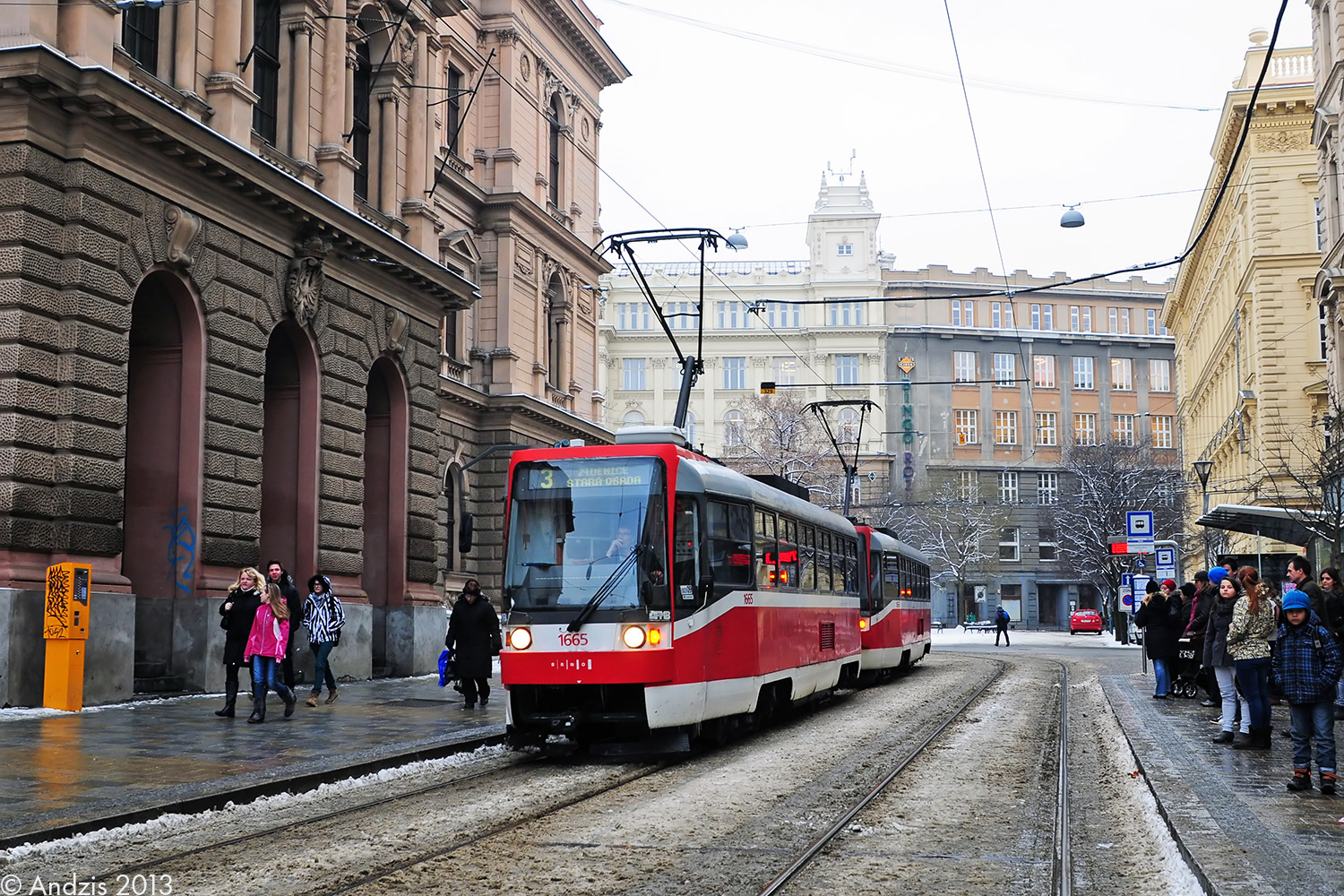 Брно, Tatra T3R (1995) № 1665