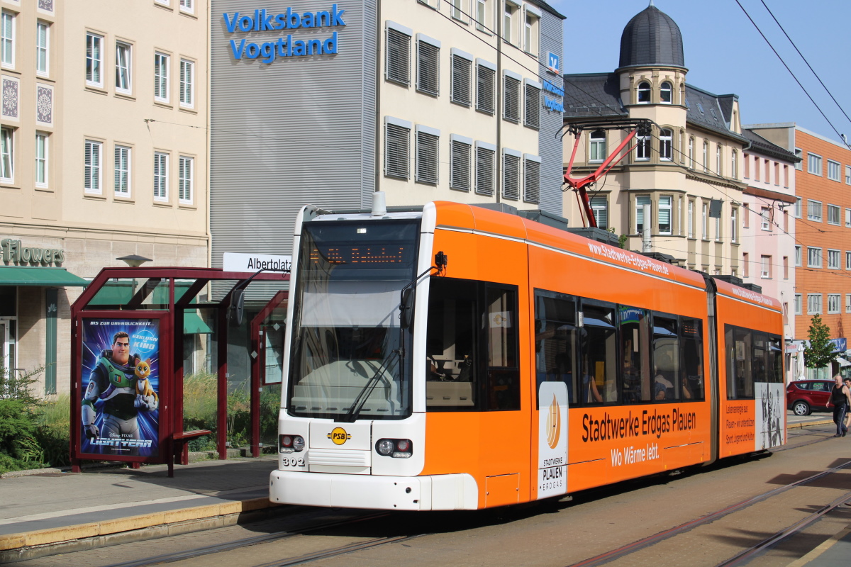 Плауэн, Bombardier NGT6 PSB № 302