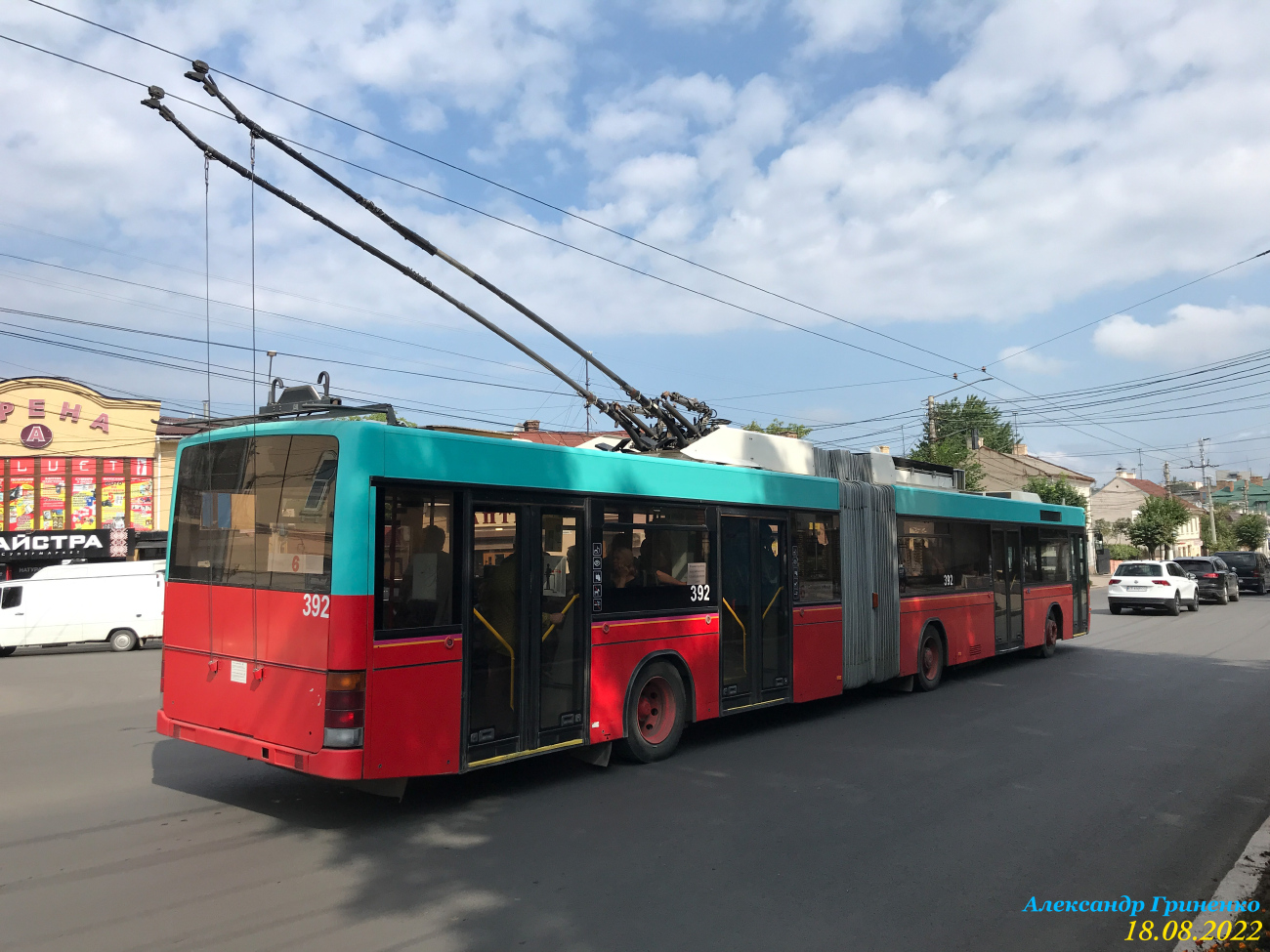 Черновцы, Hess SwissTrolley 2 (BGT-N1) № 392 Черновцы, Hess SwissTrolley 2 (BGT-N1) № 392