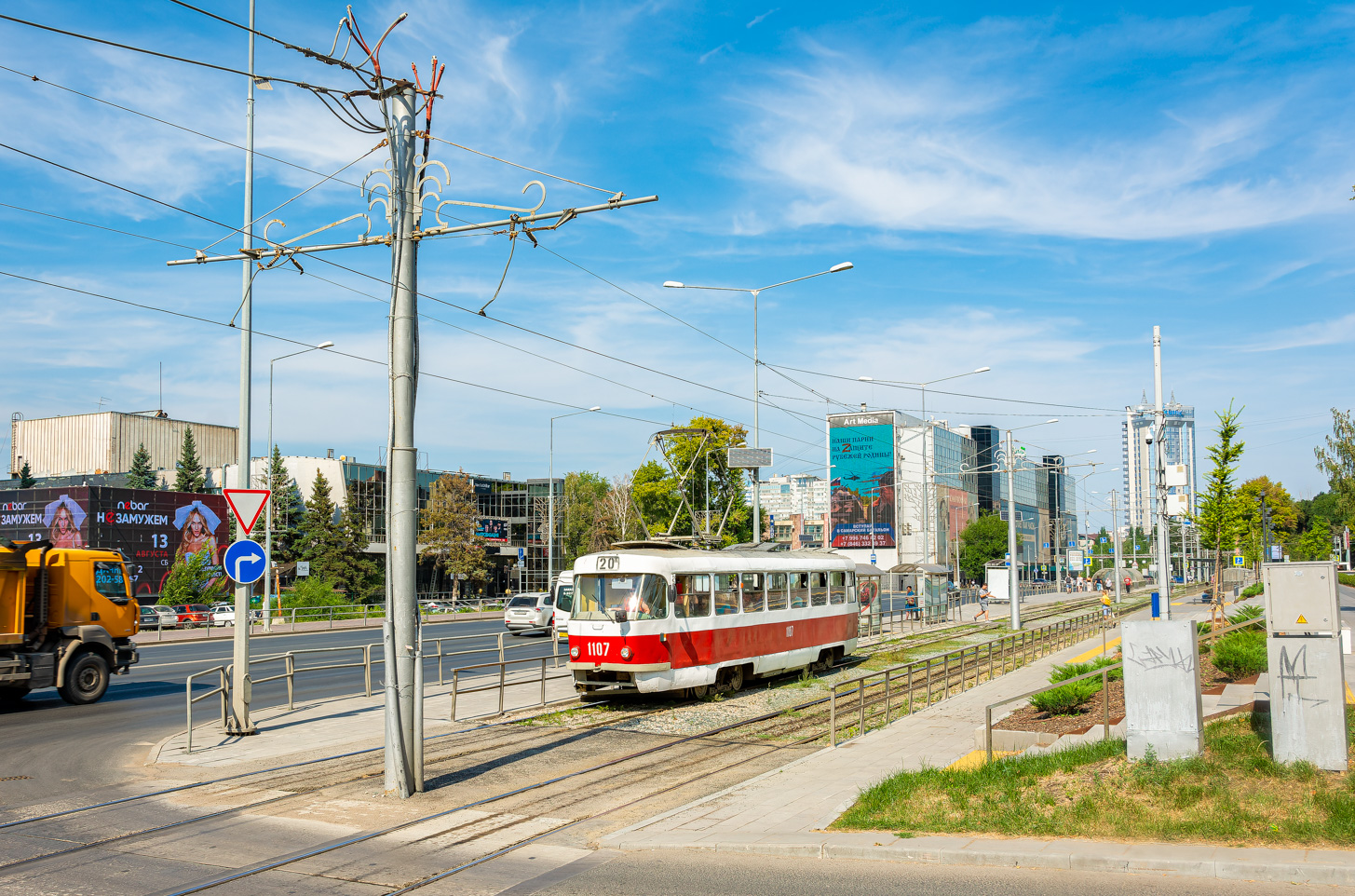 Самара, Tatra T3SU (двухдверная) № 1107