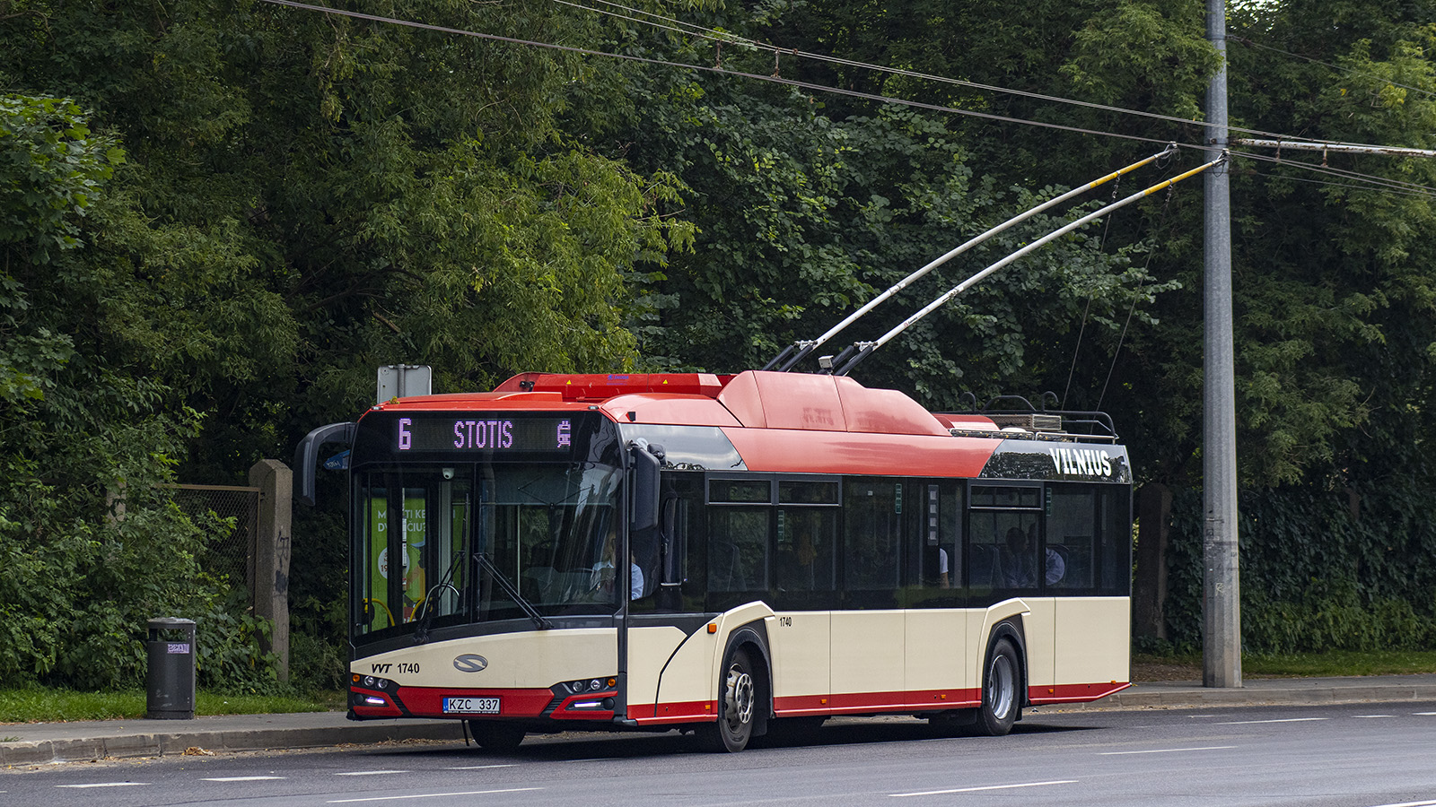 Вильнюс, Solaris Trollino IV 12 Škoda № 1740; Вильнюс — Временные плановые изменения движения