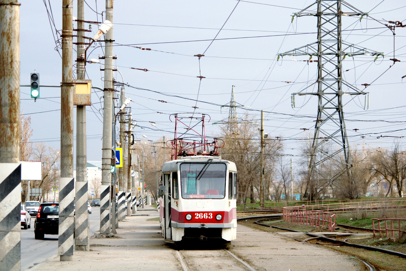 Волгоград, Tatra T3SU мод. ВЗСМ № 2663