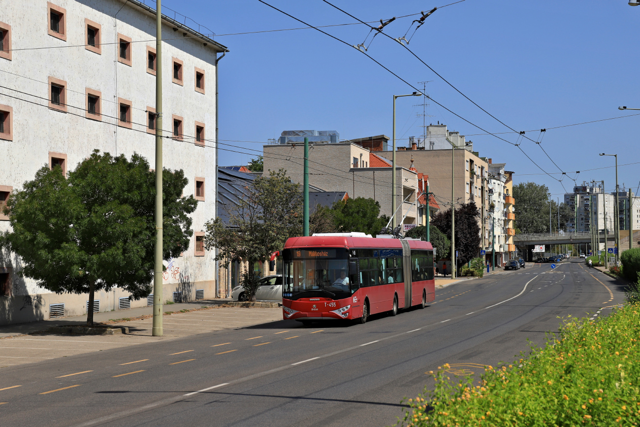 Сегед, Ikarus-Škoda Tr187.2 № T-455 Сегед, Ikarus-Škoda Tr187.2 № T-455