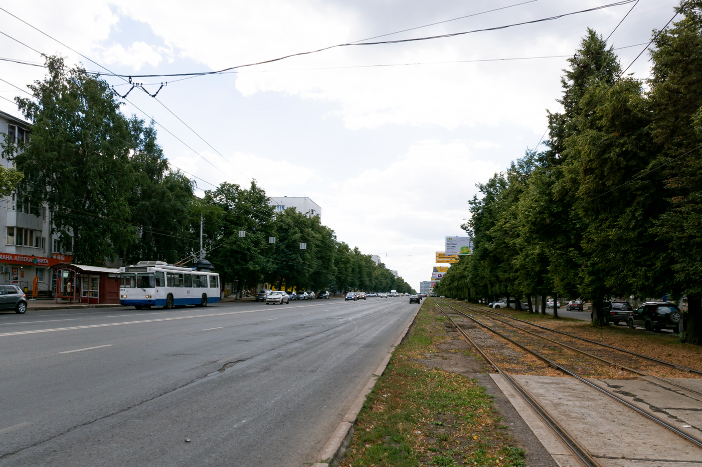 Уфа — Трамвайная сеть — юг; Уфа — Троллейбусная сеть — юг