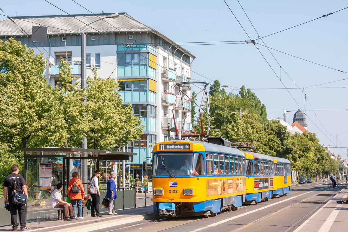 Leipzig, Tatra T4D-M1 № 2102 Leipzig, Tatra T4D-M1 № 2102