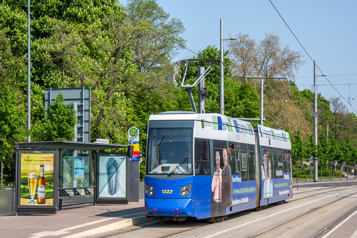 Лейпциг, Leoliner Fahrzeug-Bau Leipzig NGTW6L № 1322