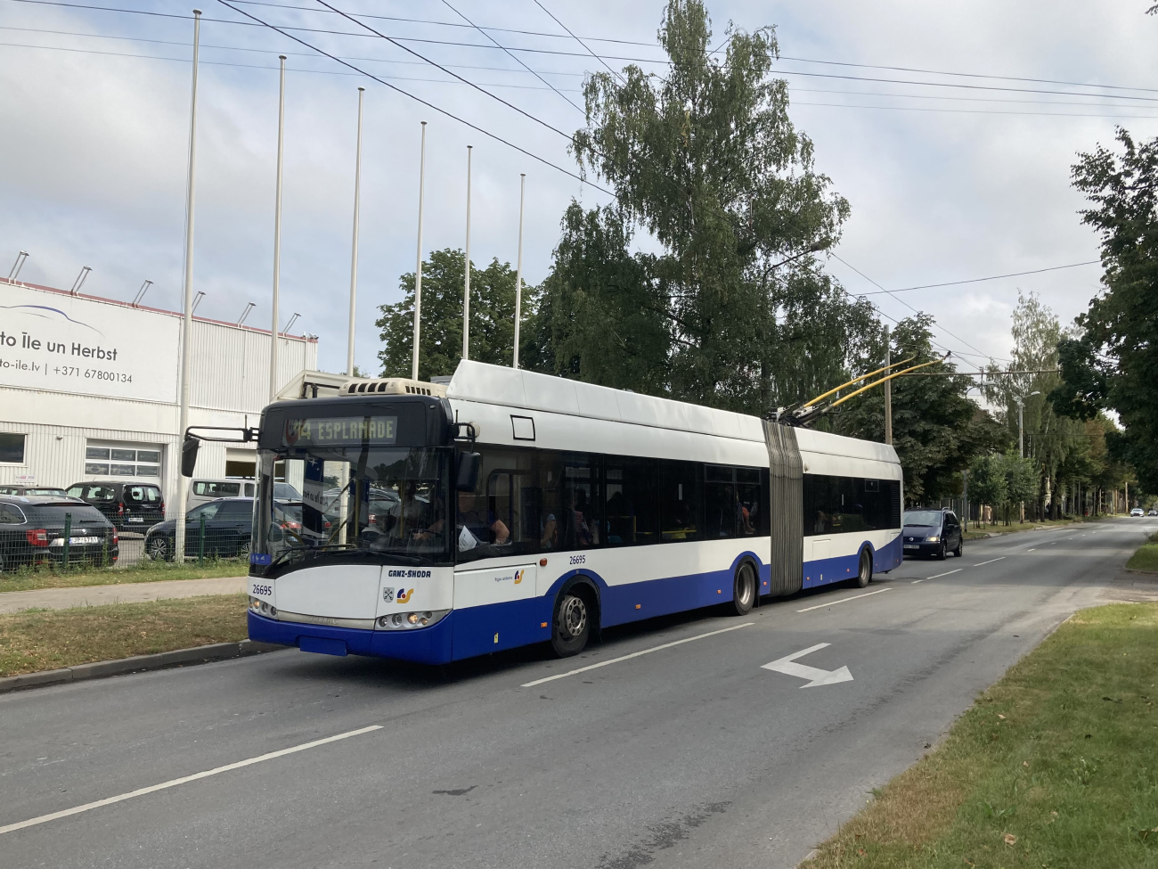 Riga, Solaris Trollino III 18 Ganz-Škoda Br. 26695