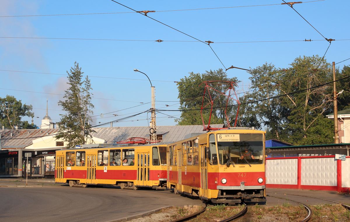 Екатеринбург, Tatra T6B5SU № 747