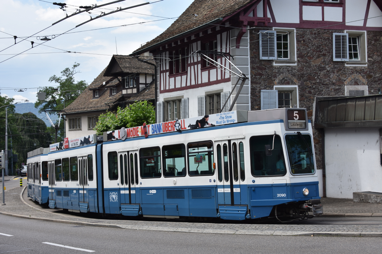 Цюрих, SWP/SIG/BBC Be 4/6 "Tram 2000" № 2090
