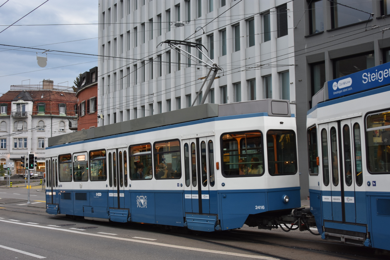 Цюрих, SWP/SIG/BBC Be 2/4 "Tram 2000 Pony" № 2416