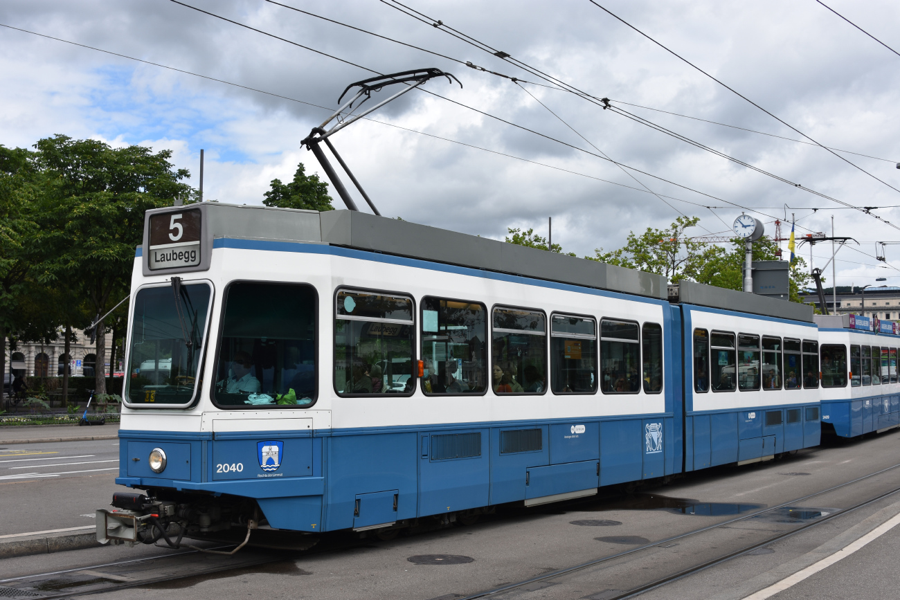 Цюрих, SWS/SWP/BBC Be 4/6 "Tram 2000" № 2040