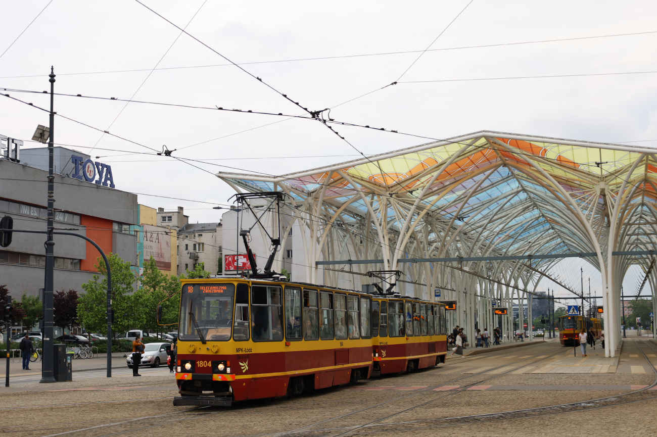 Лодзь, Konstal 805Na № 1804