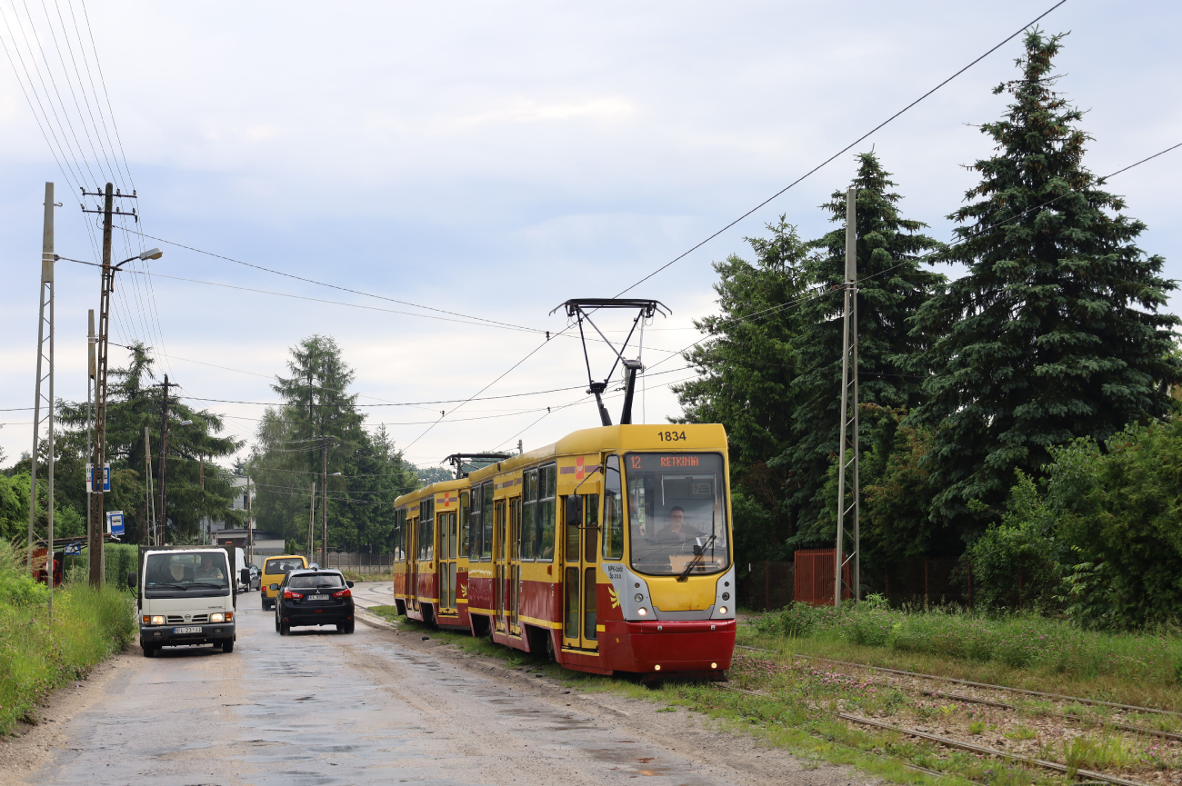 Лодзь, Konstal 805NaND № 1834