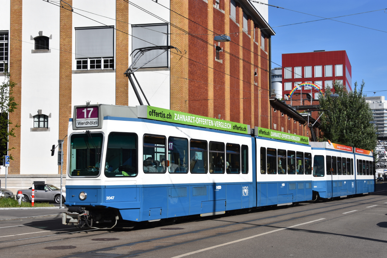 Цюрих, SWP/SIG/BBC Be 4/6 "Tram 2000" № 2047