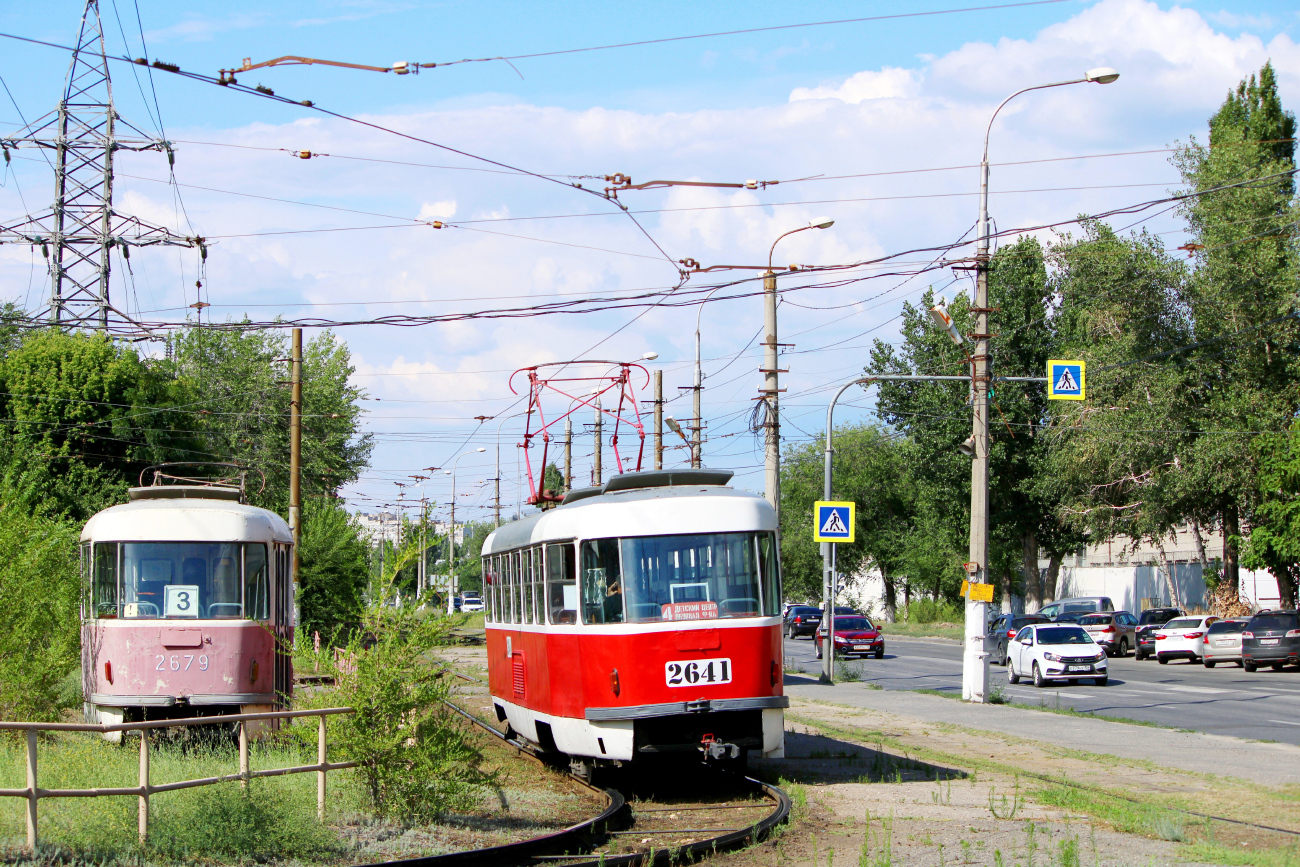 Волгоград, Tatra T3SU (двухдверная) № 2641; Волгоград, Tatra T3SU (двухдверная) № 2679
