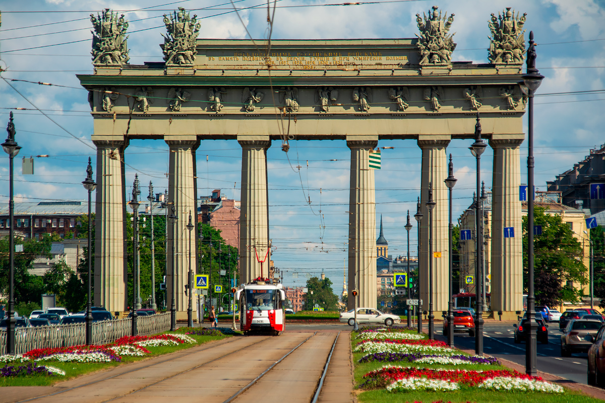 Sankt Petersburg — Tram lines and infrastructure