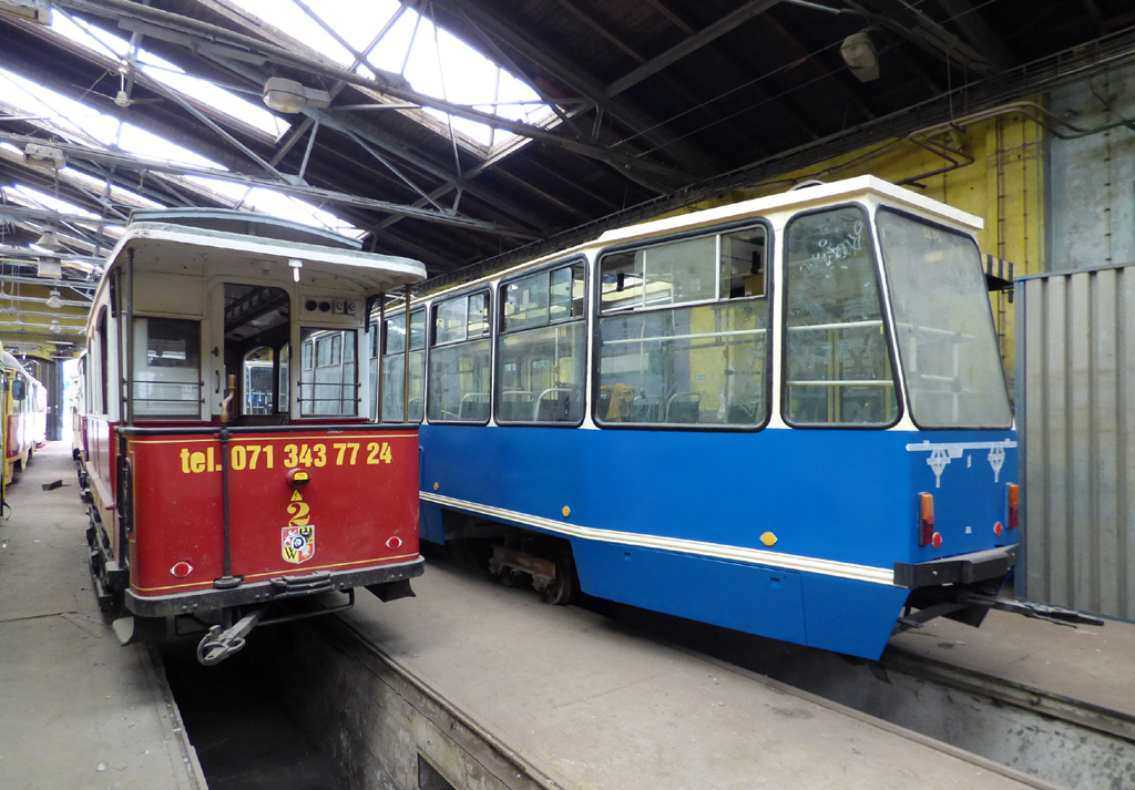 Вроцлав, Двухосный прицепной вагон № 2; Вроцлав, Konstal 105Na № 2432