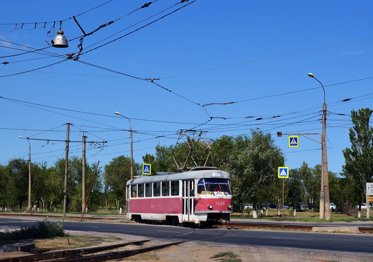 Волгоград, Tatra T3SU (двухдверная) № 3036