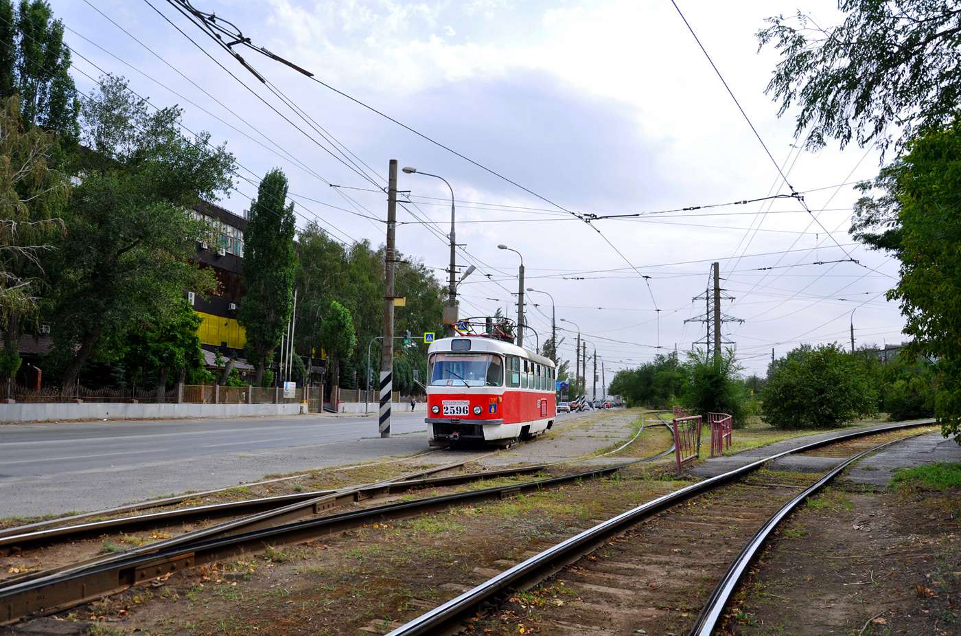 Волгоград, Tatra T3SU (двухдверная) № 2596