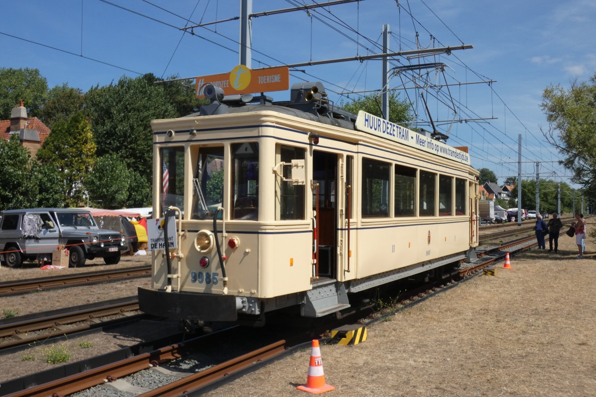 Küstenstraßenbahn, SNCV Standard wooden motor car Nr. 9985