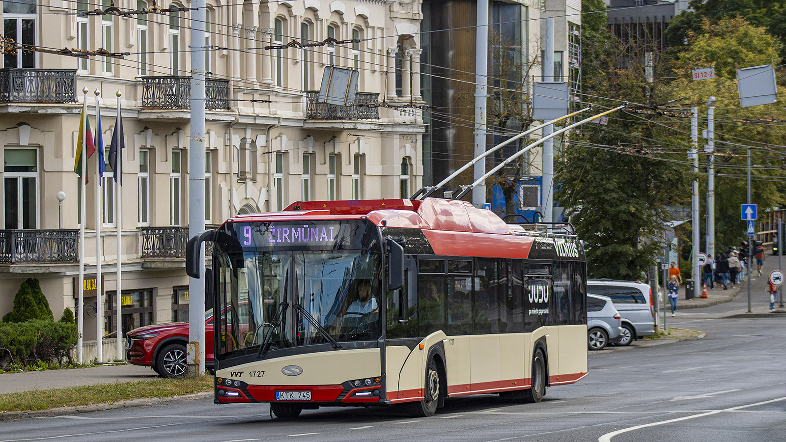Vilnius, Solaris Trollino IV 12 Škoda č. 1727; Vilnius — Planned service disruptions (detours)