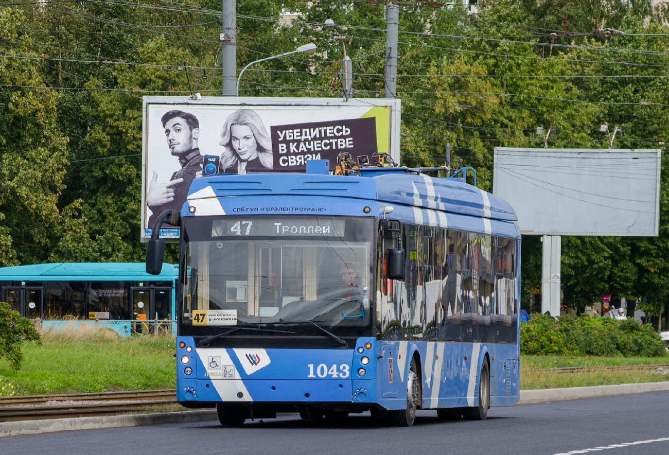 Petrohrad, Trolza-5265.08 “Megapolis” č. 1043 Petrohrad, Trolza-5265.08 “Megapolis” č. 1043