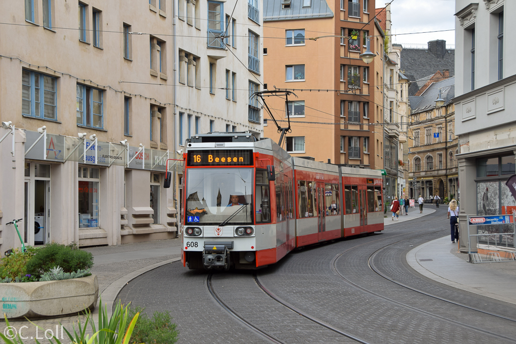 Галле, Duewag MGT6D № 608