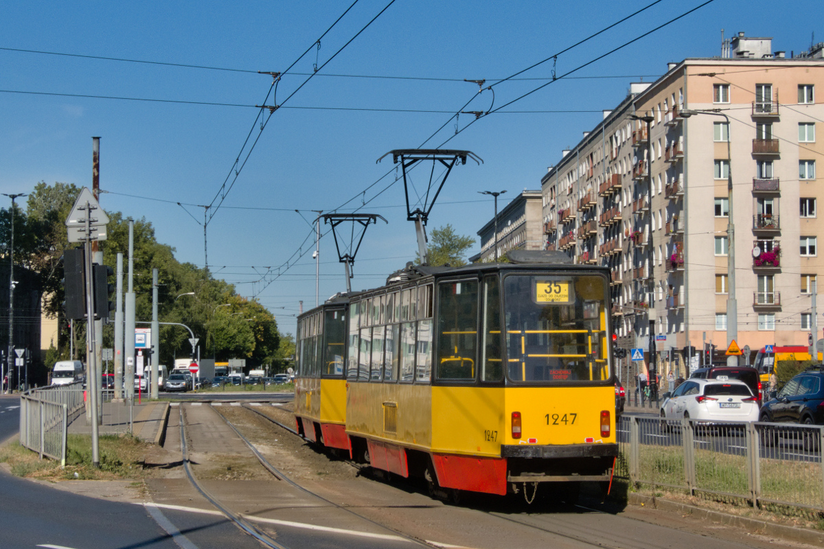 Варшава, Konstal 105Na № 1247