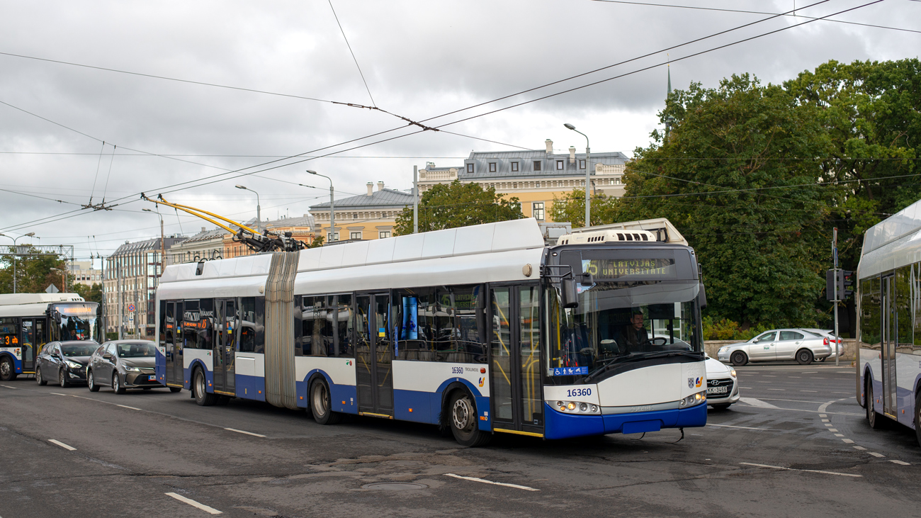 Рига, Solaris Trollino III 18 Ganz-Škoda № 16360