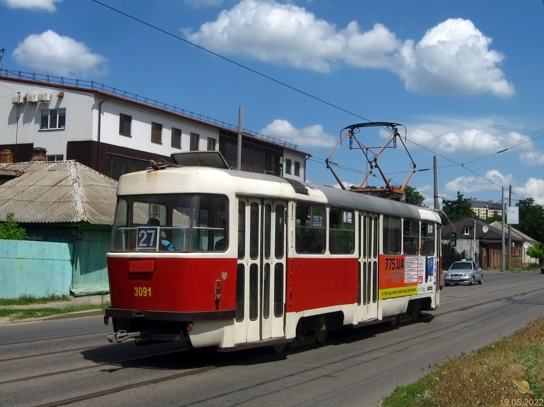Харьков, Tatra T3SUCS № 3091