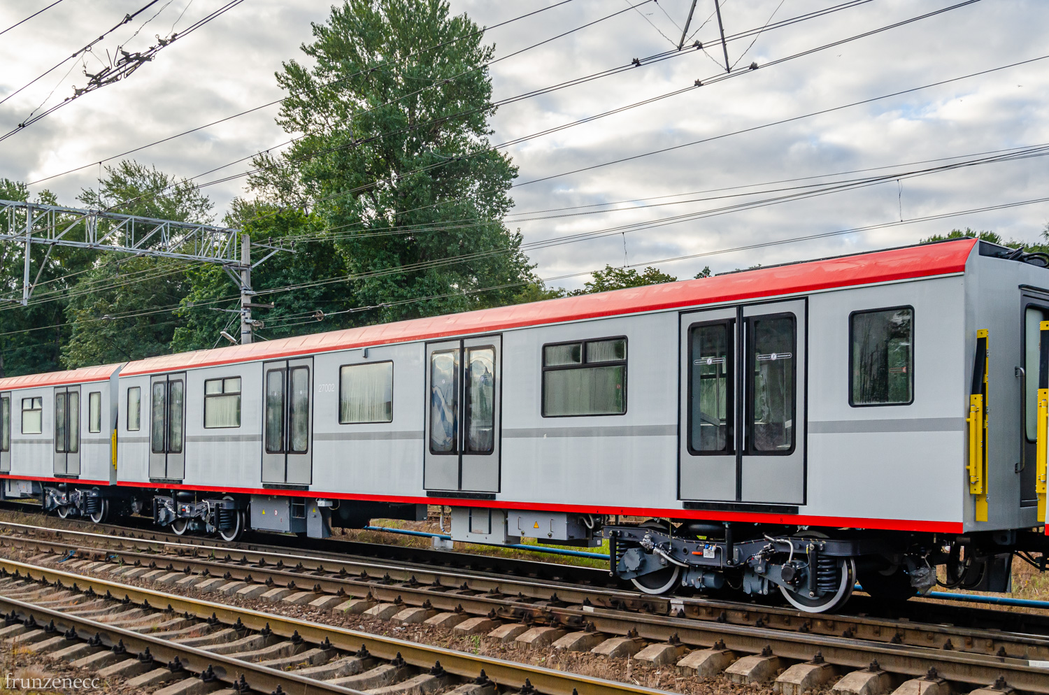 Санкт-Петербург, 81-727.1 «Балтиец» (МВМ) № 27002; Санкт-Петербург — Метрополитен — Перегонка вагонов метро по ж/д