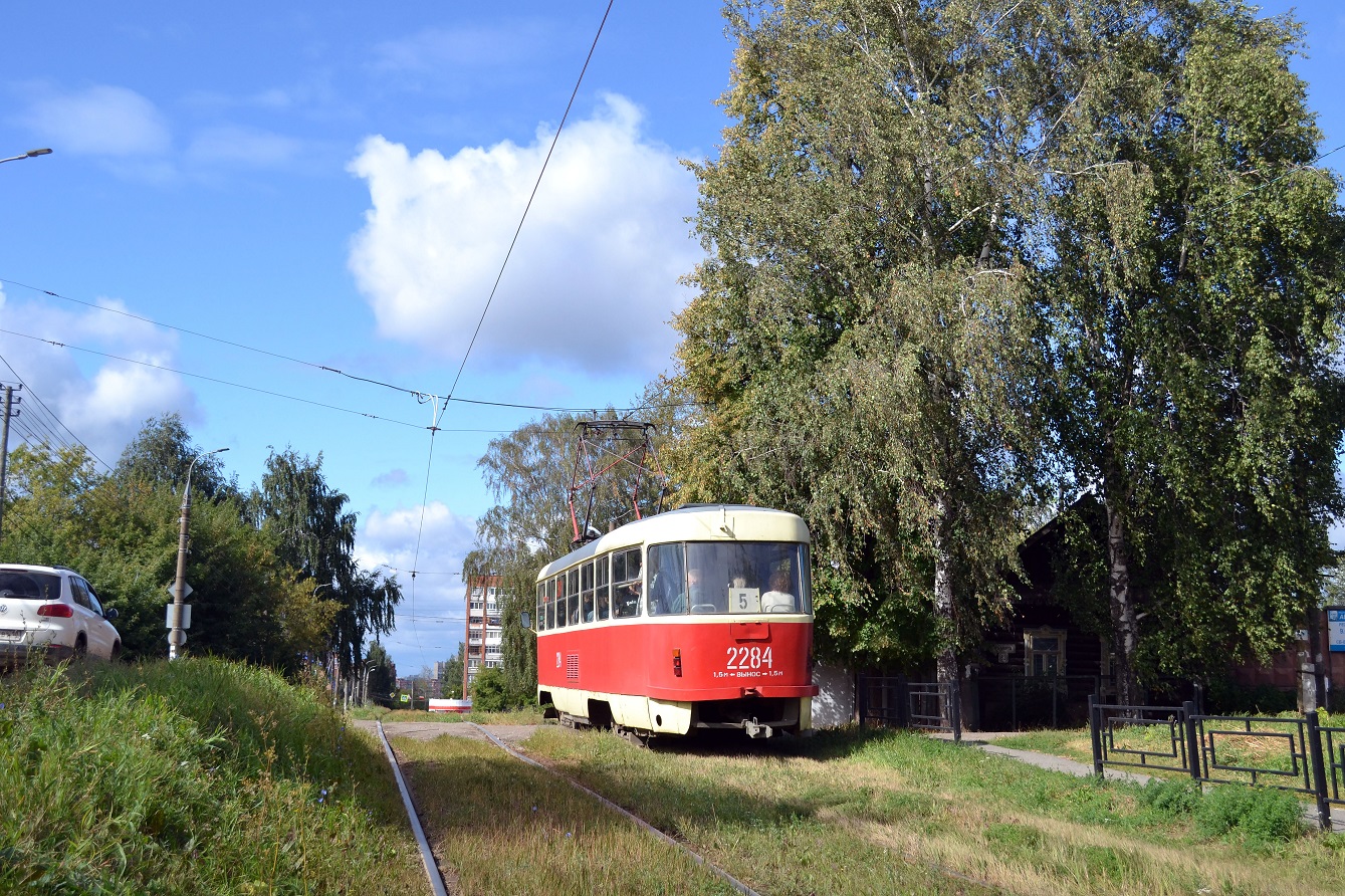 Ижевск, Tatra T3SU (двухдверная) № 2284