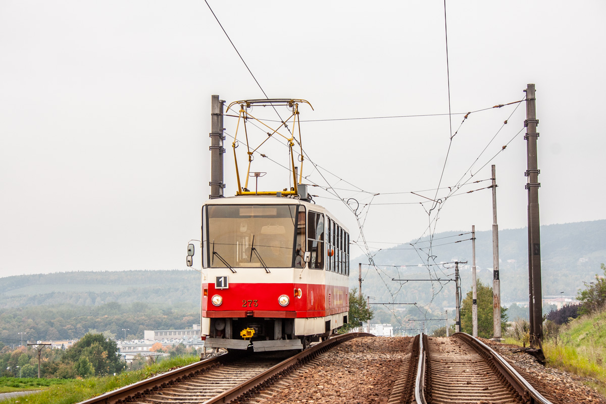 Most - Litvínov, Tatra T5B6 # 273; Most - Litvínov — Foto-Traveling with Tatra T5B6t No. 273 (02.10.2010) • Fotojízda na Tatra T5B6t ev. č. 273 (02.10.2010)