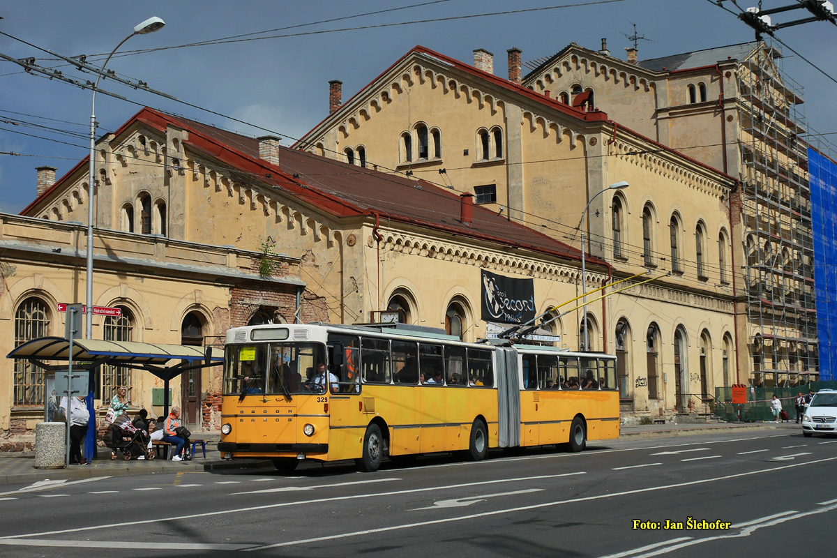 Пардубице, Škoda Sanos S 200 Tr № 329; Теплице — Троллейбусы других городов; Теплице — Юбилей: 70 лет Теплицкому троллейбусу (10.09.2022)