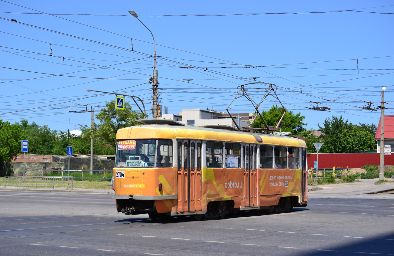 Volgograd, Tatra T3SU # 2704
