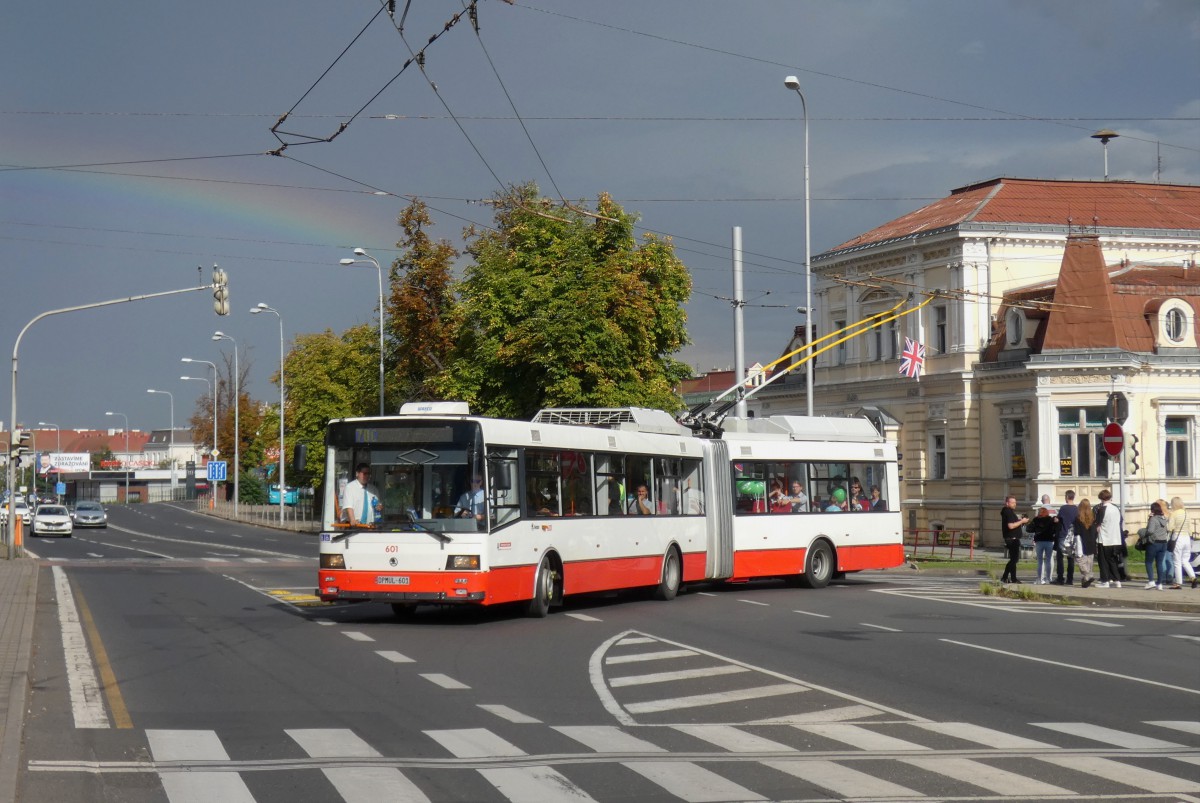 Ústí nad Labem, Škoda 22Tr Nr. 601; Teplice — Jubiläum: 70 Jahre Obus Teplice (10.09.2022); Teplice — Trolleybuses of other cities