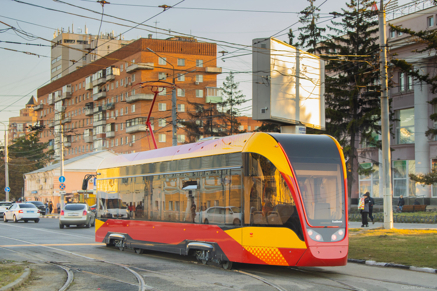 Tula, 71-911EM “Lvyonok” č. Б/Н; Tula — Tram exhibition "95 years in the service of the city" 10.09.2022